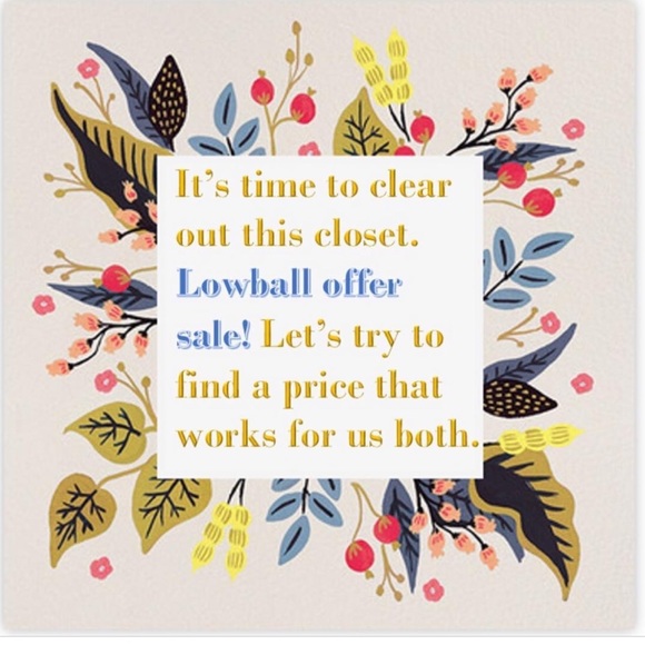 ACCEPTING ALL REASONABLE OFFERS PLUS TODAY IS CLOSET CLEAR OUT - Picture 1 of 1